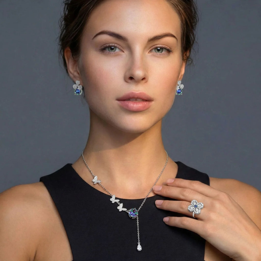 Lucky Clover Moissanite Set